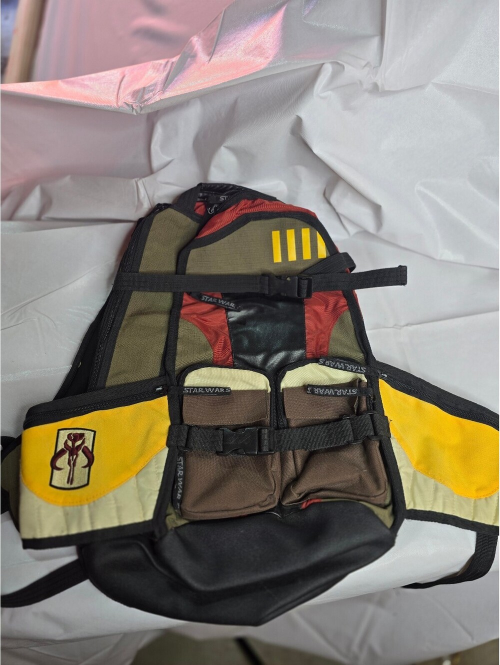Bioworld Star Wars Boba Fett Utility Backpack - Good Condition (Minor Flaw)
